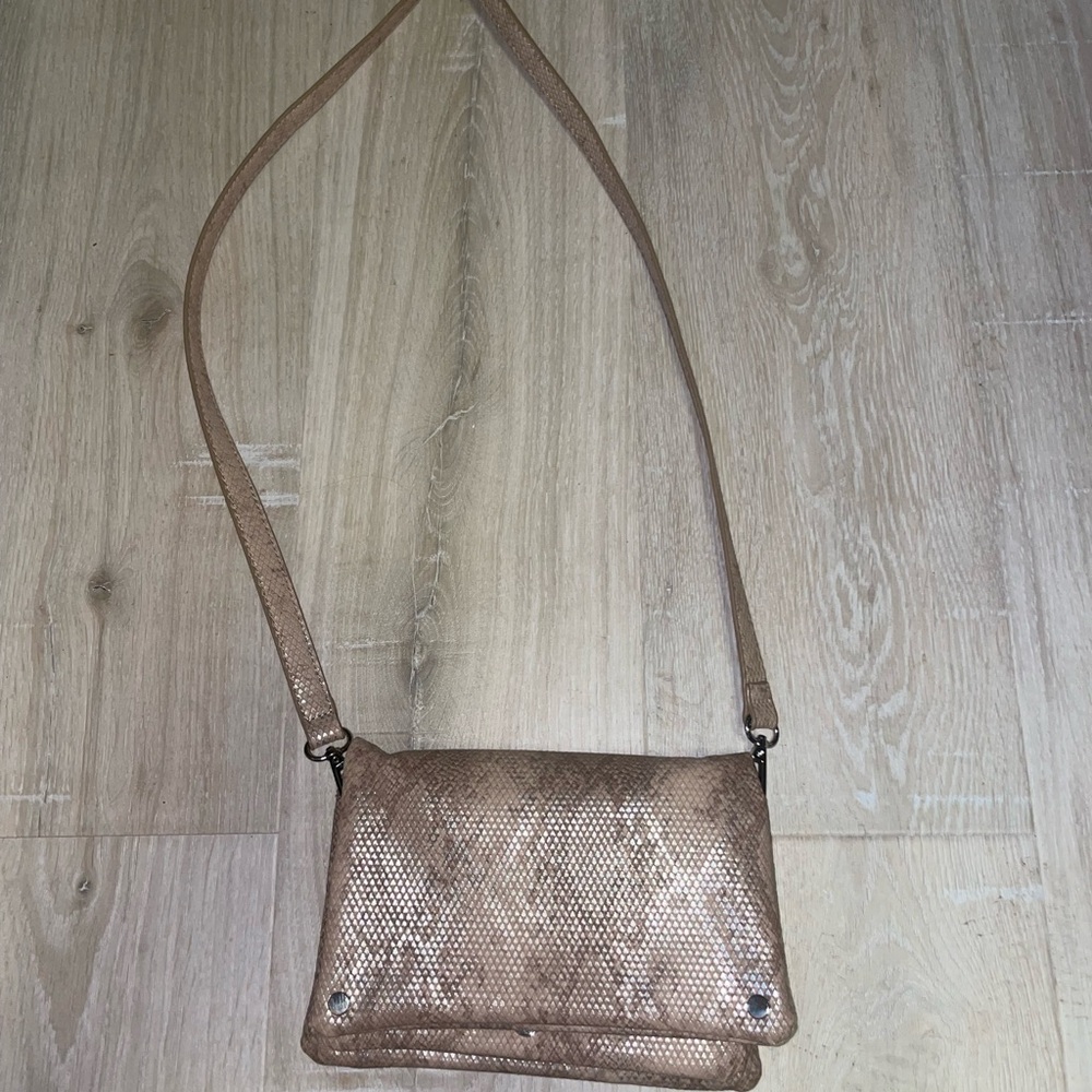 Python Print Faux Leather Messenger Crossbody Bag - image 2